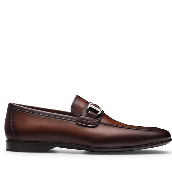 MAGNANNI RASO II Men\'s Midbrown Leather Strap Bit Loafers SIZE 9 main image 13